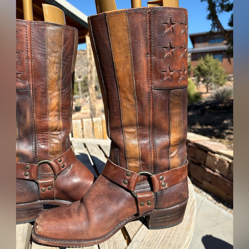 Frye 🇺🇸Americana Harness 150th Anniversary Boots - Picture 7 of 16